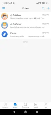 Potato chat android App screenshot 0